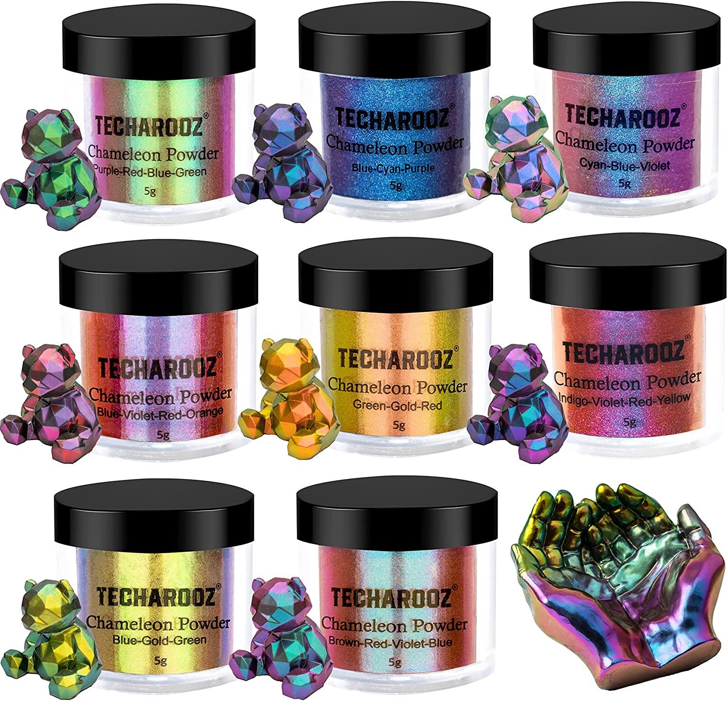 Chameleon Mica Powder Metallic 4 Color Shift Pigment Powder+ - Temu