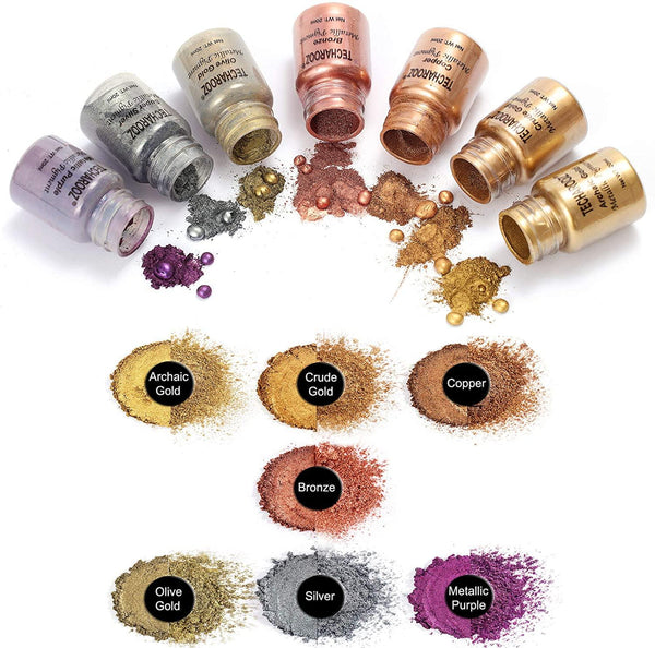 Epoxy Resin Colors Mixol Universal Pigments Metallic Effect Gold, Silver,  or Copper 