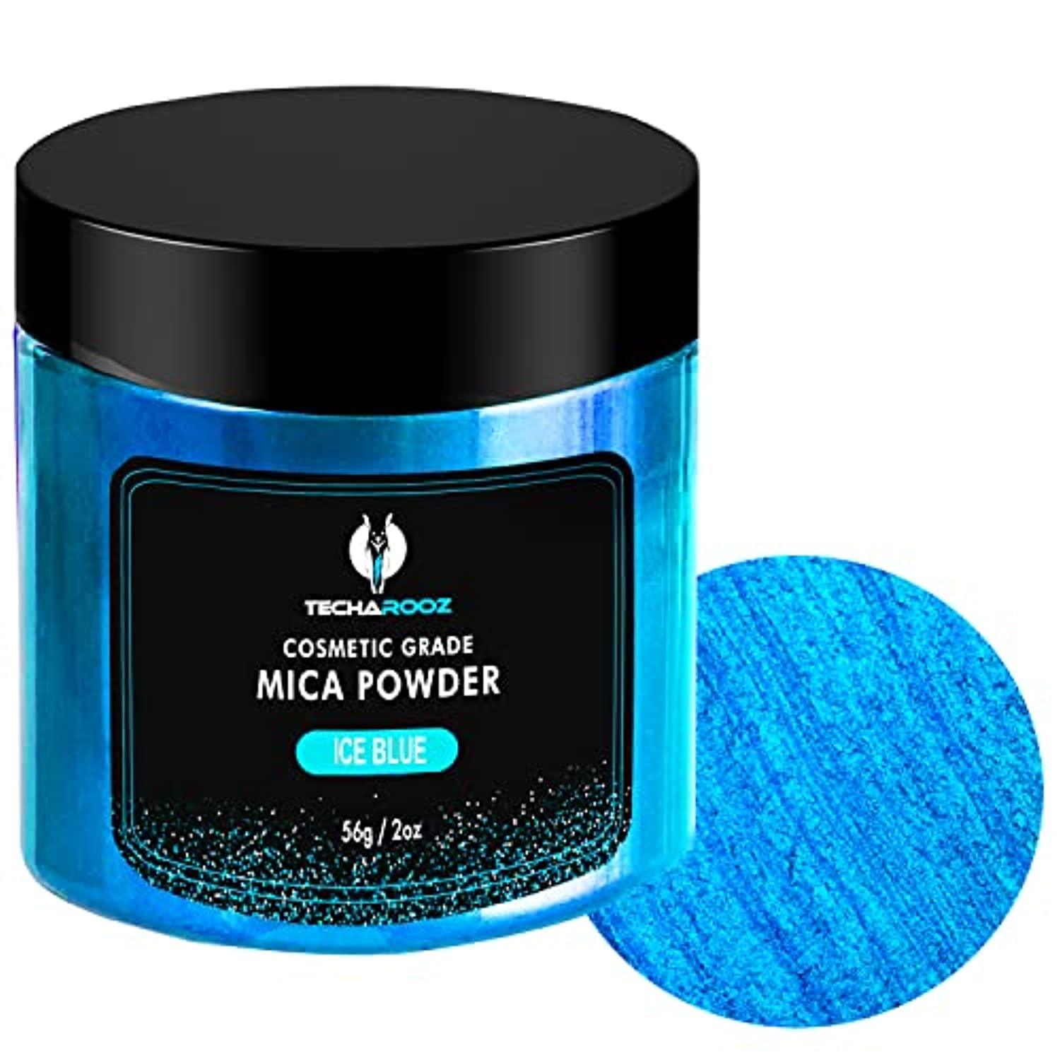 1 oz - Blue Glow in The Dark Mica Powder - UV Reactive - 25 Colors  Available, Use for Slime, Candles, Paints, Bath Bombs, Epoxy Resin, Soap,  Clay