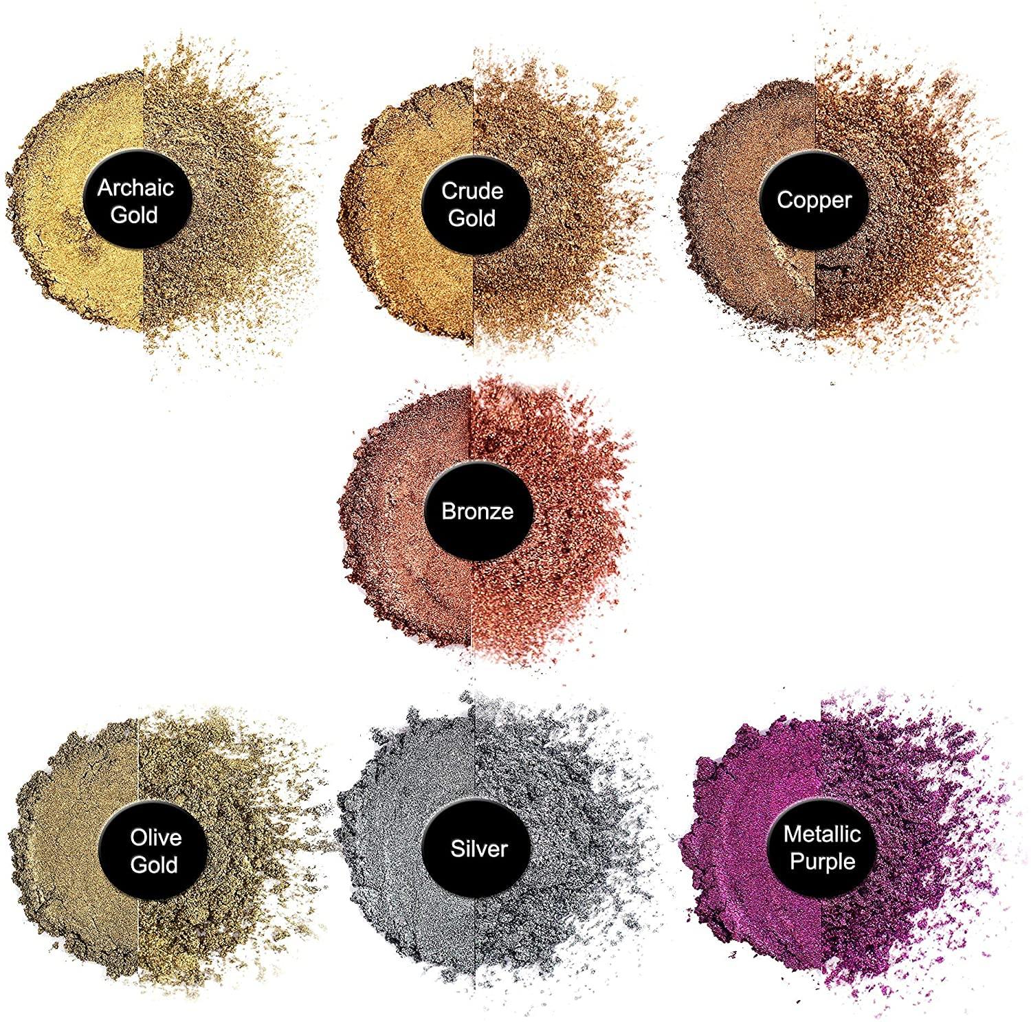Chameleon Mica Powder Set - Epoxy Resin Color Pigment - Color Shift  Holographic Powder - 16 Colors Jars — Alexes Craft