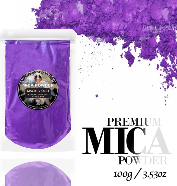 TECHAROOZ 100g Magic Violet Mica Powder for Epoxy Resin Crafts