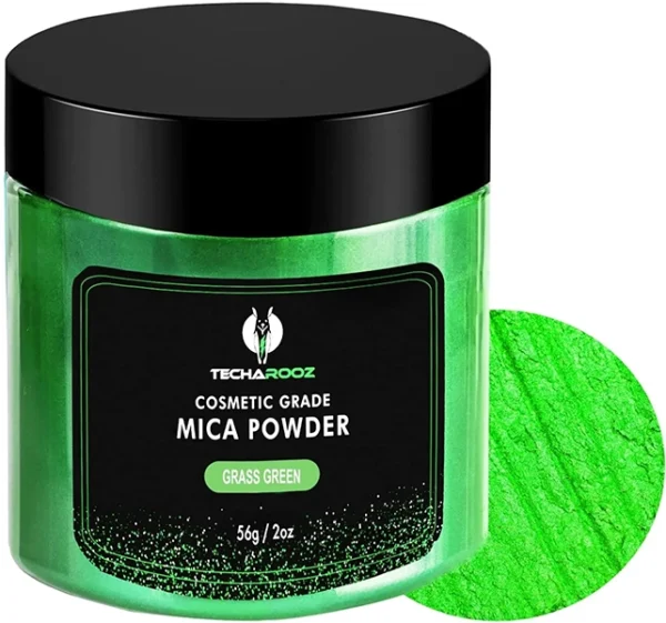 Grass green mica powder for resin