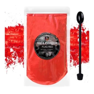 TECHAROOZ 100g Flag Red Mica Powder for Epoxy Resin Crafts