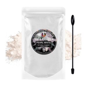 TECHAROOZ 100g Pearl White Mica Powder for Epoxy Resin Crafts