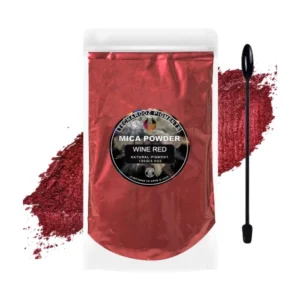 TECHAROOZ 100g Wine Red Mica Powder for Epoxy Resin Crafts