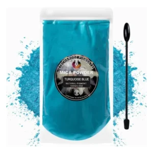 TECHAROOZ Turquoise Blue Mica Powder – 100g for Epoxy, Lip Gloss, Soap Crafts