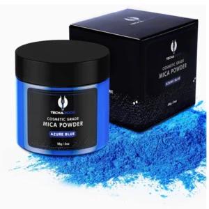 azure blue mica powder