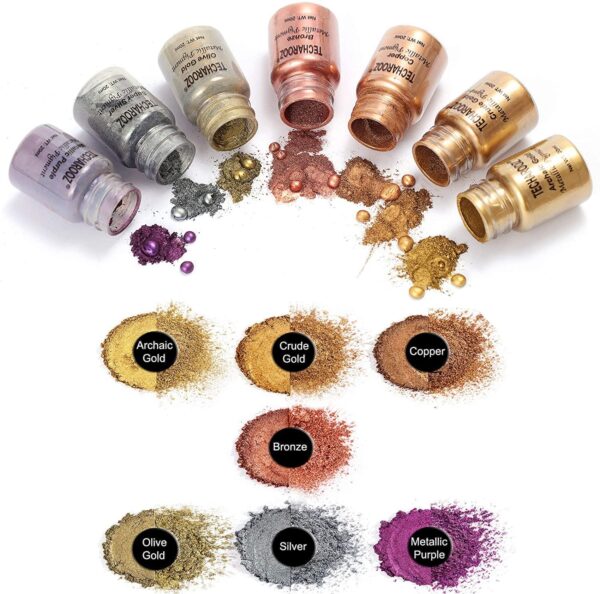 metallic pigment powders set