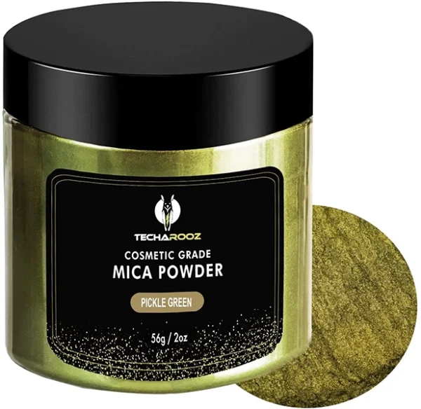 pickle green mica powder