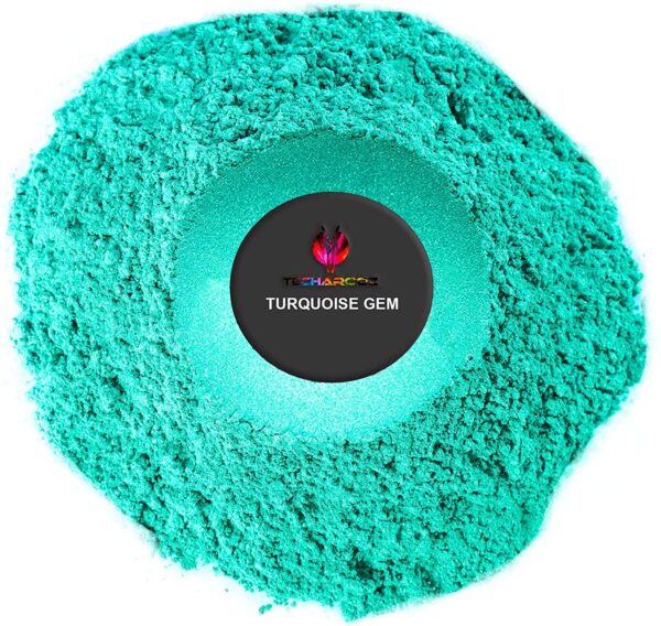 turquoise gem mica powder 1